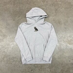 OVO Classic Owl Hoodie Heather Grey Men's Size L